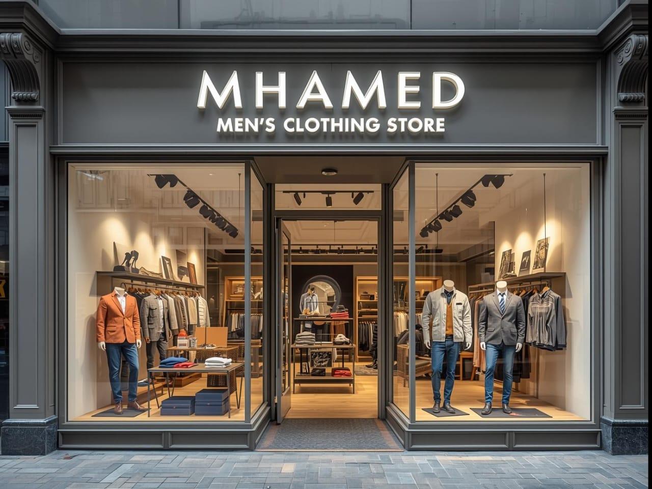 Banner for Mhamed clothing store
